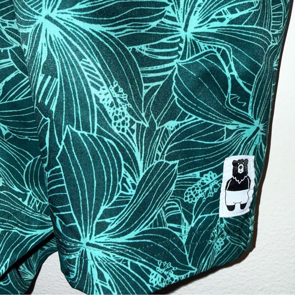 MEEKOS BY KING SIZE big and tall tropical vacation wear swim trunks 4X - Picture 3 of 5